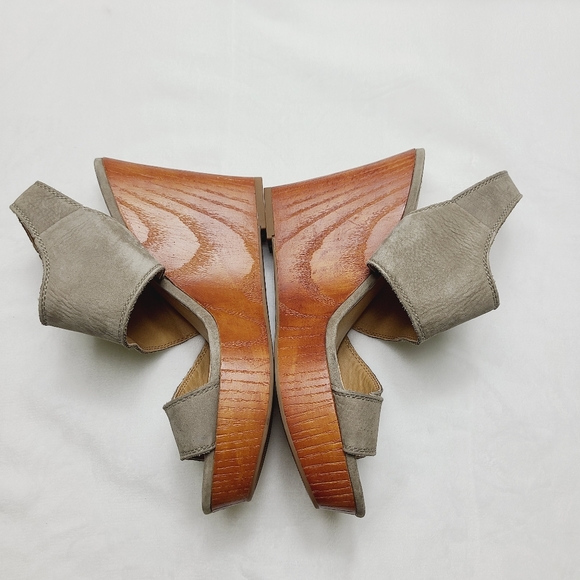 NEW LUCKY BRAND lattela wedge slingback leather sandals - Picture 3 of 6